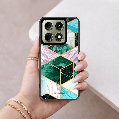 Motorola Edge 70 Pro Plus Cover - O'Nation Shades of Marble Series - HQ Ultra Shine Premium Infinity Glass Soft Silicon Borders Case