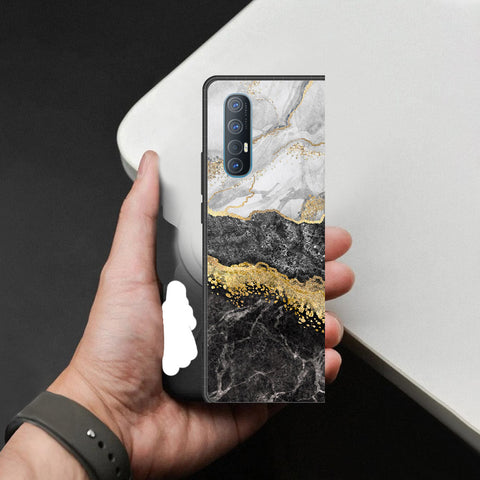 Oppo Reno 3 Pro 5G Cover - Colorful Marble Series - HQ Premium Shine Durable Shatterproof Case