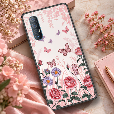 Oppo Find X2 Neo Cover - ONation Botancial Bloom Series - HQ Premium Shine Durable Shatterproof Case