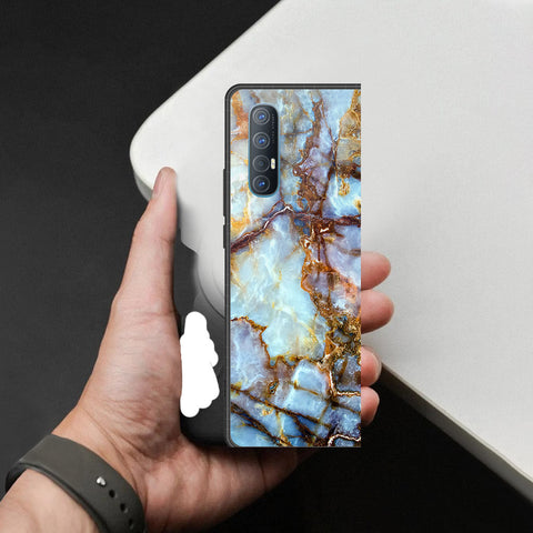 Oppo Reno 3 Pro 5G Cover - Colorful Marble Series - HQ Premium Shine Durable Shatterproof Case