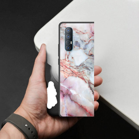 Oppo Reno 3 Pro 5G Cover - Colorful Marble Series - HQ Premium Shine Durable Shatterproof Case