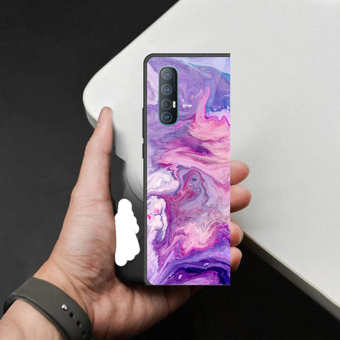 Oppo Reno 3 Pro 5G Cover - Colorful Marble Series - HQ Premium Shine Durable Shatterproof Case