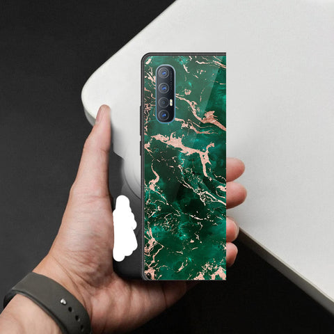 Oppo Reno 3 Pro 5G Cover - Colorful Marble Series - HQ Premium Shine Durable Shatterproof Case