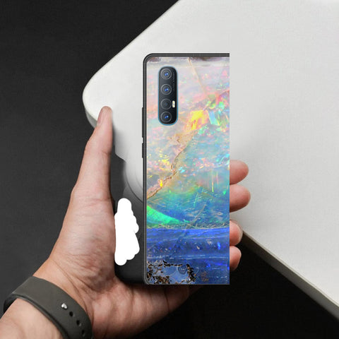 Oppo Reno 3 Pro 5G Cover - Colorful Marble Series - HQ Premium Shine Durable Shatterproof Case