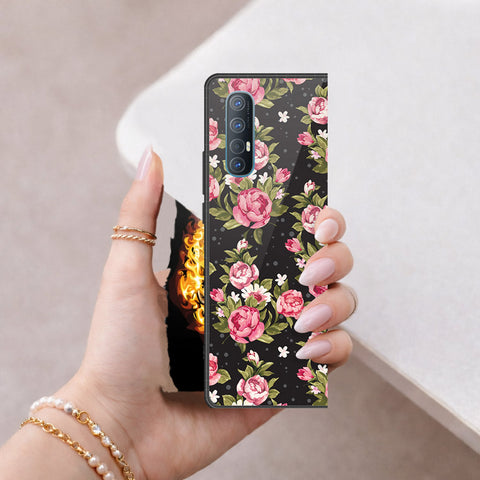 Oppo Reno 3 Pro 5G Cover - Floral Series - HQ Premium Shine Durable Shatterproof Case