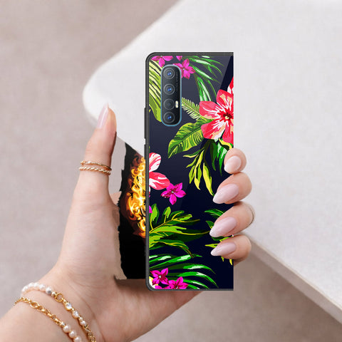 Oppo Reno 3 Pro 5G Cover - Floral Series - HQ Premium Shine Durable Shatterproof Case