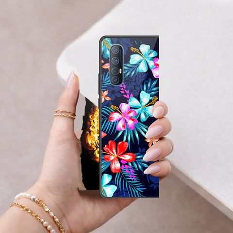 Oppo Reno 3 Pro 5G Cover - Floral Series - HQ Premium Shine Durable Shatterproof Case