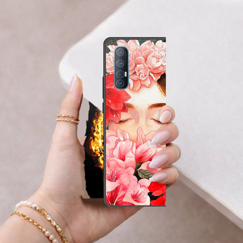 Oppo Reno 3 Pro 5G Cover - Floral Series - HQ Premium Shine Durable Shatterproof Case
