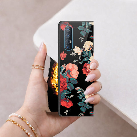 Oppo Find X2 Neo Cover - Floral Series 2 - HQ Premium Shine Durable Shatterproof Case