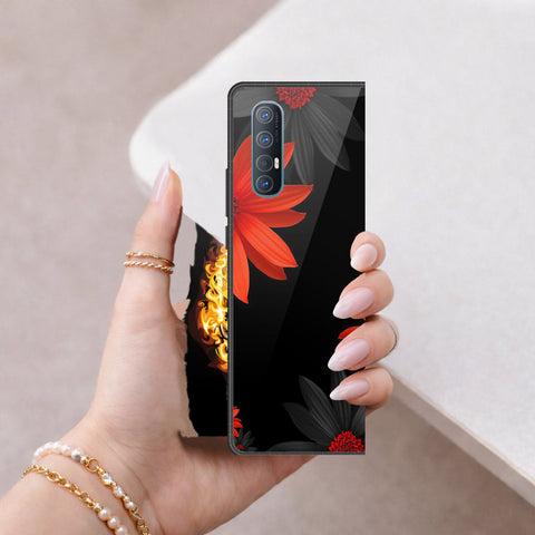 Oppo Find X2 Neo Cover - Floral Series 2 - HQ Premium Shine Durable Shatterproof Case