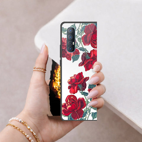 Oppo Find X2 Neo Cover - Floral Series 2 - HQ Premium Shine Durable Shatterproof Case