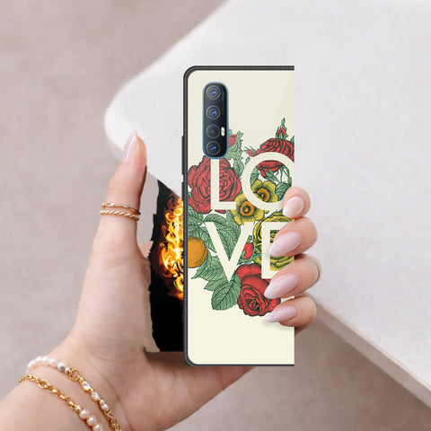 Oppo Find X2 Neo Cover - Floral Series 2 - HQ Premium Shine Durable Shatterproof Case