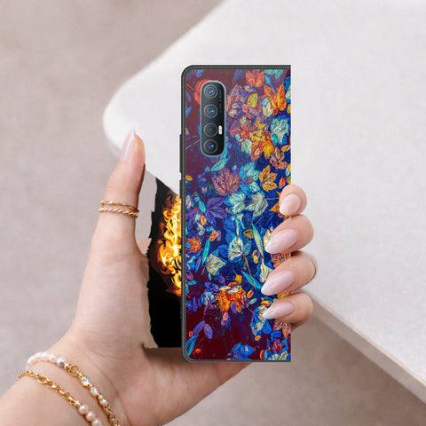 Oppo Find X2 Neo Cover - Floral Series 2 - HQ Premium Shine Durable Shatterproof Case