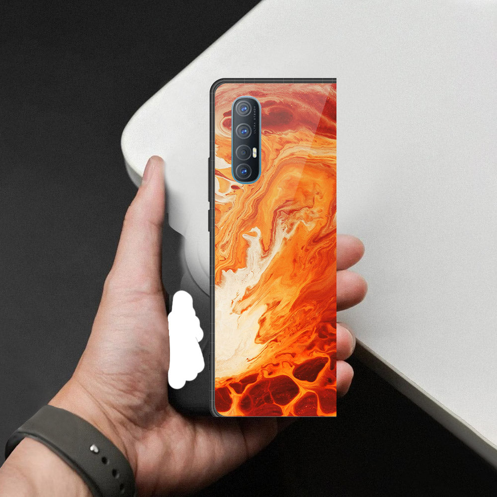 Oppo Reno 3 Pro 5G Cover - Mystic Marble Series - HQ Premium Shine Durable Shatterproof Case