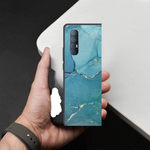 Oppo Reno 3 Pro 5G Cover - Mystic Marble Series - HQ Premium Shine Durable Shatterproof Case