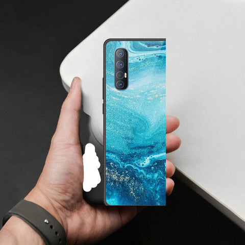 Oppo Reno 3 Pro 5G Cover - Mystic Marble Series - HQ Premium Shine Durable Shatterproof Case