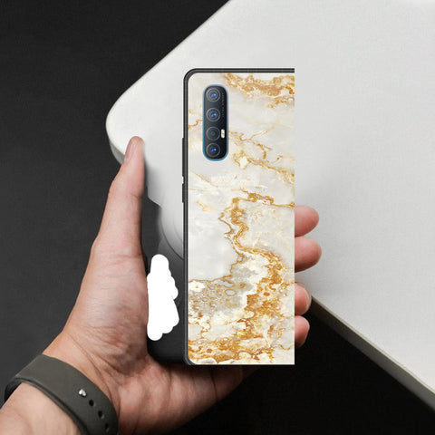 Oppo Reno 3 Pro 5G Cover - Mystic Marble Series - HQ Premium Shine Durable Shatterproof Case