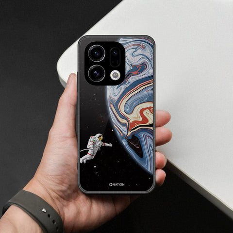 Oppo Find X9 Cover - Cosmic Marble Astronaut Design - HQ Premium Shine Durable Shatterproof Case