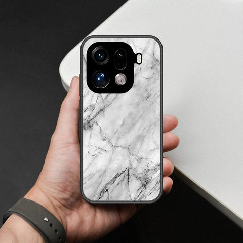 Oppo Find X9 Pro Cover - White Marble Series - HQ Premium Shine Durable Shatterproof Case