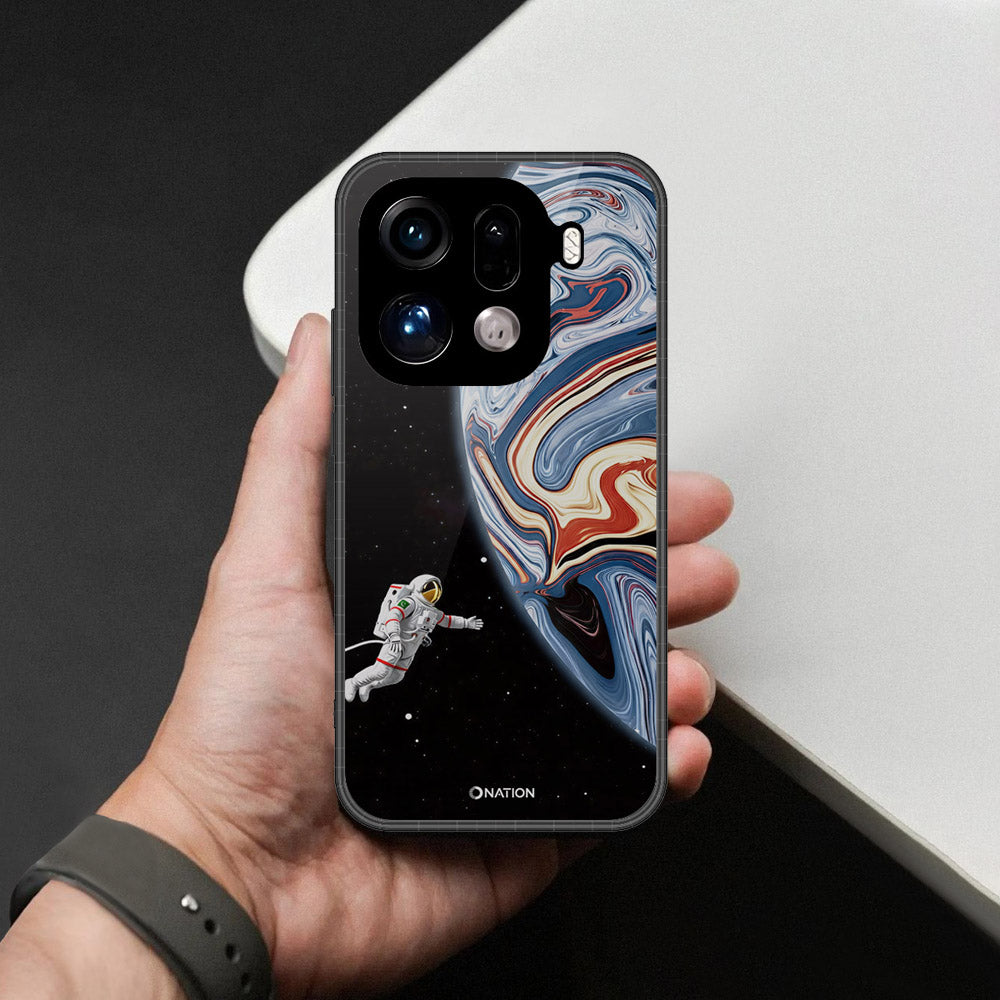 Oppo Find X9 Pro Cover - Cosmic Marble Astronaut Design - HQ Premium Shine Durable Shatterproof Case