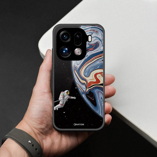 Oppo Find X9 Pro Cover - Cosmic Marble Astronaut Design - HQ Premium Shine Durable Shatterproof Case