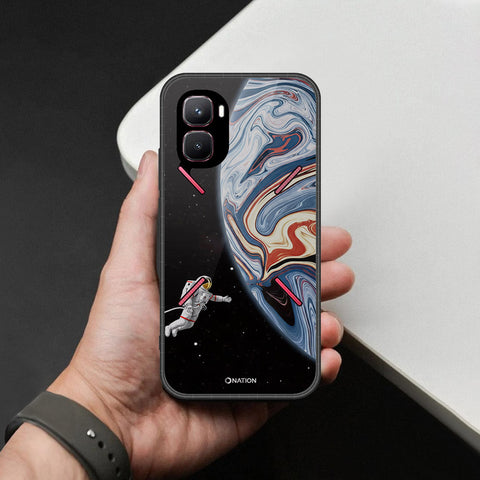 Infinix GT 50 Pro Cover - Cosmic Marble Astronaut Design - HQ Premium Shine Durable Shatterproof Case