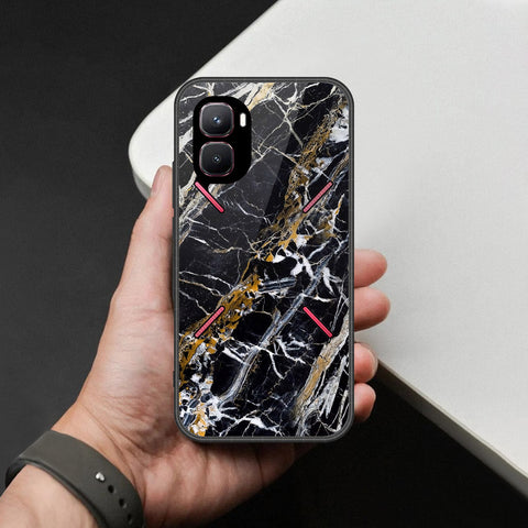 Infinix GT 50 Pro Cover - Black Marble Series - HQ Premium Shine Durable Shatterproof Case