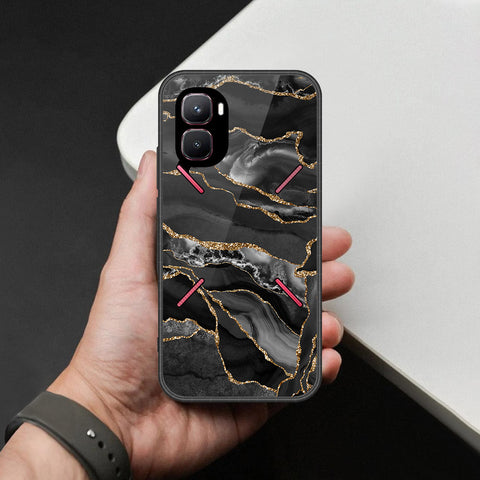 Infinix GT 50 Pro Cover - Black Marble Series - HQ Premium Shine Durable Shatterproof Case