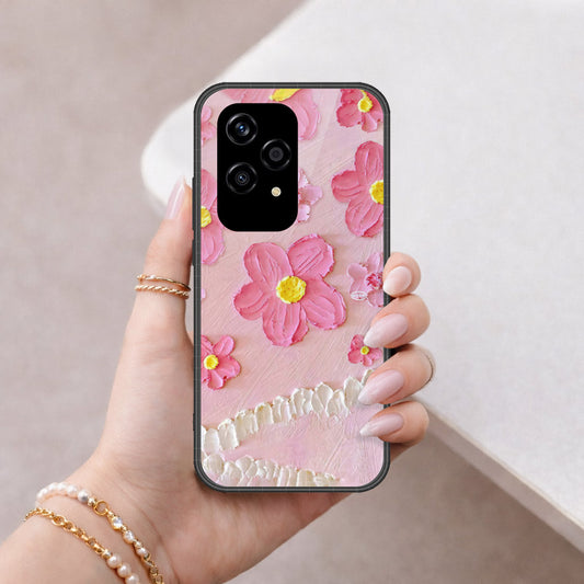 Honor 200 Lite Cover - Floral Series - Design 2 - Pink - HQ Premium Shine Durable Shatterproof Case