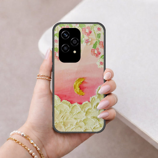 Honor 200 Lite Cover - Floral Series - Design 7 - Pink & Yellow - HQ Premium Shine Durable Shatterproof Case
