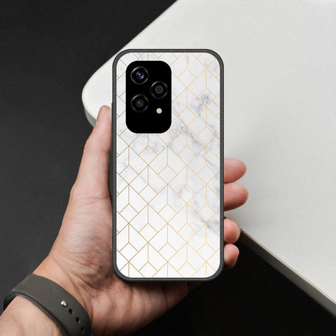 Honor 200 Lite Cover - White Marble Series 2 - HQ Premium Shine Durable Shatterproof Case