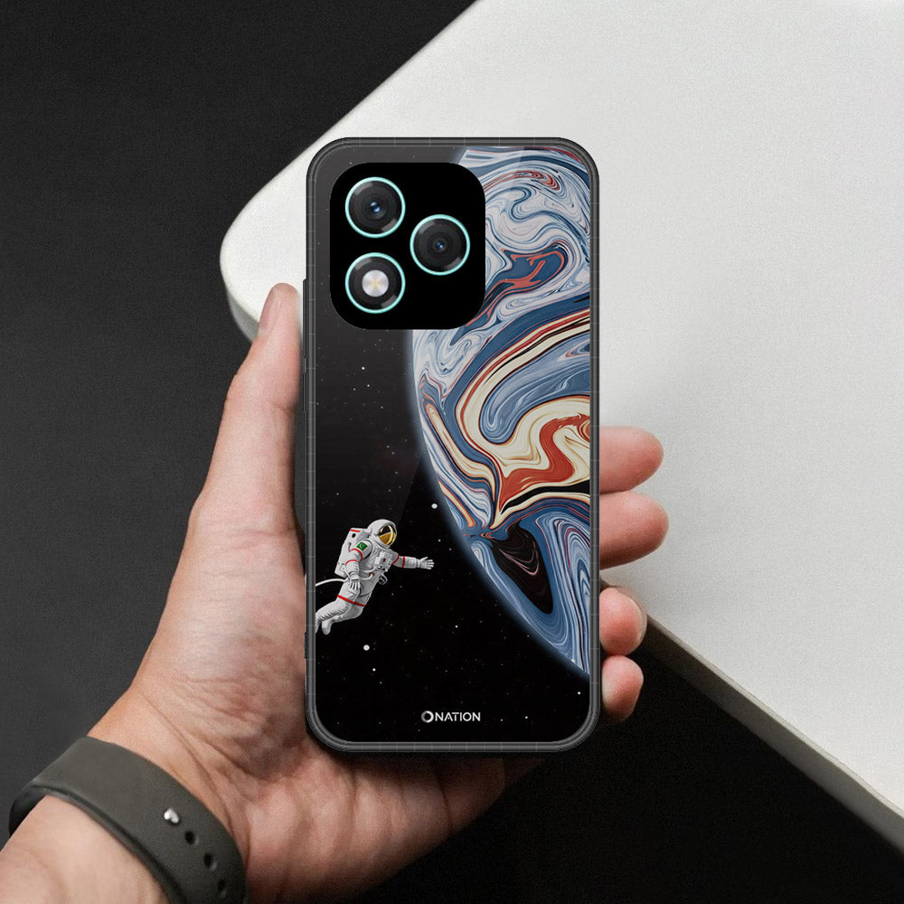 Honor 400 Lite Cover - Cosmic Marble Astronaut Design - HQ Premium Shine Durable Shatterproof Case