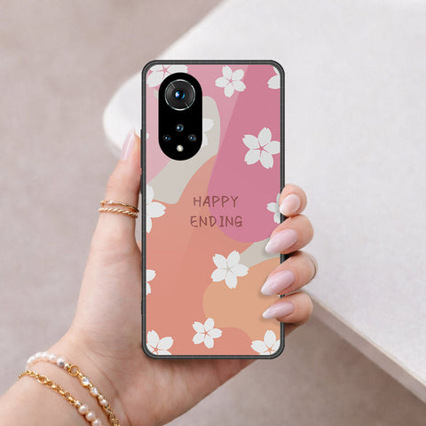 Honor 50 Cover - Happy Series - HQ Ultra Shine Premium Infinity Glass Soft Silicon Borders Case