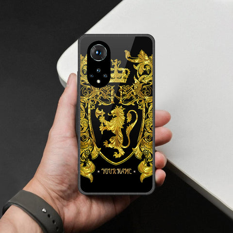 Honor 50 Cover - Gold Series - HQ Ultra Shine Premium Infinity Glass Soft Silicon Borders Case