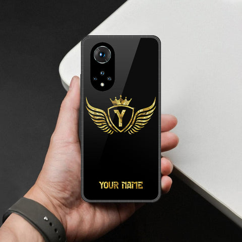 Honor 50 Cover - Gold Series - HQ Ultra Shine Premium Infinity Glass Soft Silicon Borders Case