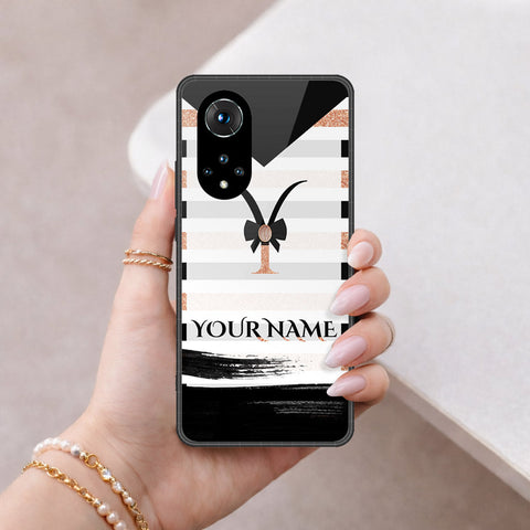 Honor 50 Cover - Personalized Alphabet Series - HQ Ultra Shine Premium Infinity Glass Soft Silicon Borders Case