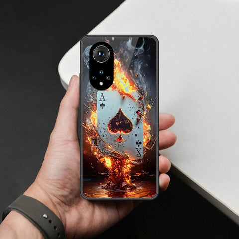 Huawei Nova 9 Cover - Ace of Fire Rising Star Design - HQ Ultra Shine Premium Infinity Glass Soft Silicon Borders Case