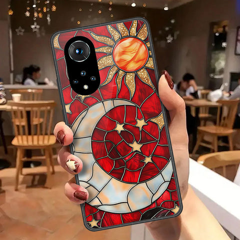 Honor 50 Cover - Celestial Starry Universe Series - HQ Ultra Shine Premium Infinity Glass Soft Silicon Borders Case