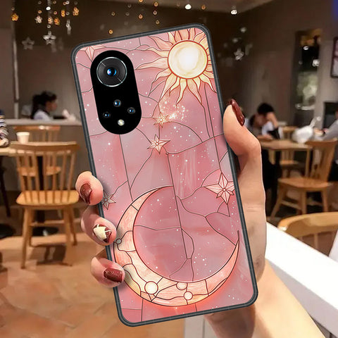 Honor 50 Cover - Celestial Starry Universe Series - HQ Ultra Shine Premium Infinity Glass Soft Silicon Borders Case