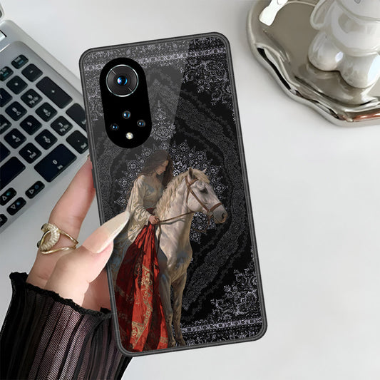 Honor 50 Cover - ONation Persian Rugs Series 3 - HQ Ultra Shine Premium Infinity Glass Soft Silicon Borders Case