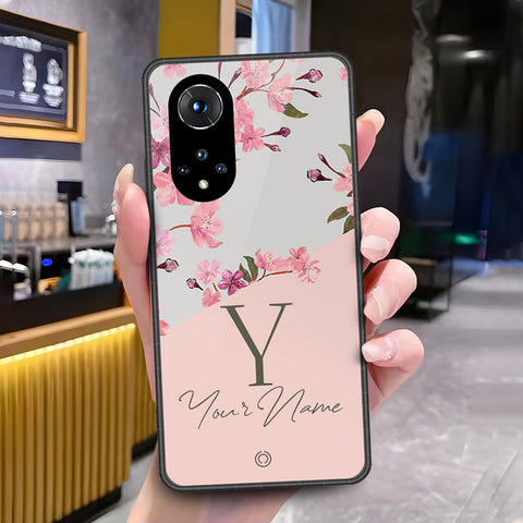 Huawei Nova 9 Cover - ONation Your Name Series - HQ Ultra Shine Premium Infinity Glass Soft Silicon Borders Case