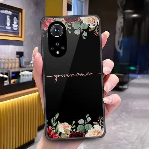 Huawei Nova 9 Cover - ONation Your Name Series - HQ Ultra Shine Premium Infinity Glass Soft Silicon Borders Case