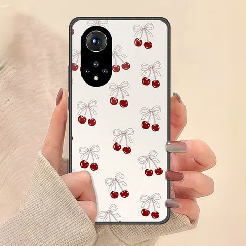 Huawei Nova 9 Cover - Onation Bow Series - HQ Ultra Shine Premium Infinity Glass Soft Silicon Borders Case