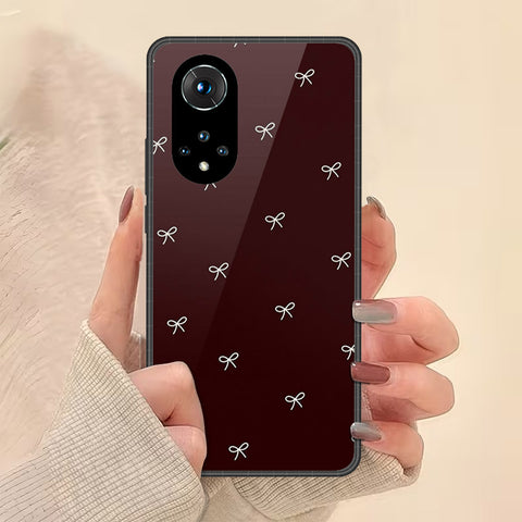 Huawei Nova 9 Cover - Onation Bow Series - HQ Ultra Shine Premium Infinity Glass Soft Silicon Borders Case