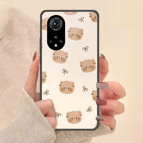 Huawei Nova 9 Cover - Onation Bow Series - HQ Ultra Shine Premium Infinity Glass Soft Silicon Borders Case