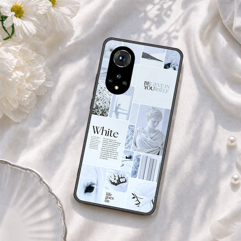 Huawei Nova 9 Cover - ONation Aesthetic Collage Series - HQ Ultra Shine Premium Infinity Glass Soft Silicon Borders Case