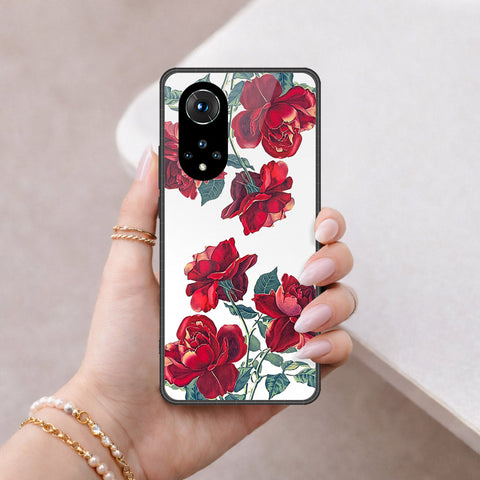 Honor 50 Cover - Floral Series 2 - HQ Ultra Shine Premium Infinity Glass Soft Silicon Borders Case