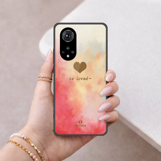 Honor 50 Cover - Onation Heart Series - HQ Ultra Shine Premium Infinity Glass Soft Silicon Borders Case