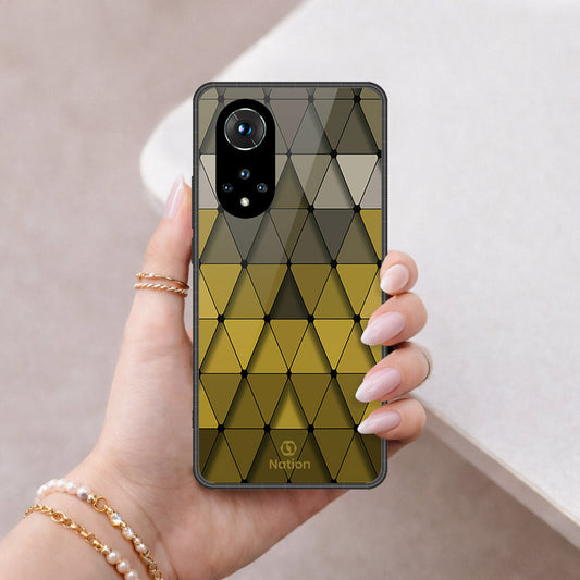 Honor 50 Cover - Onation Pyramid Series - HQ Ultra Shine Premium Infinity Glass Soft Silicon Borders Case