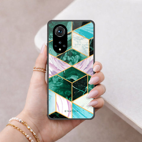 Honor 50 Cover - O'Nation Shades of Marble Series - HQ Ultra Shine Premium Infinity Glass Soft Silicon Borders Case